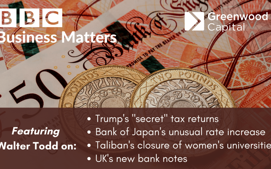 Unwrapping Presidential Tax Returns & Consumer Loan Fraud  Walter Todd on BBC Business Matters