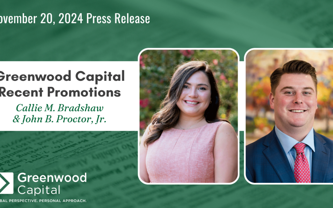 Greenwood Capital Promotes Callie M. Bradshaw and John B. Proctor, Jr.